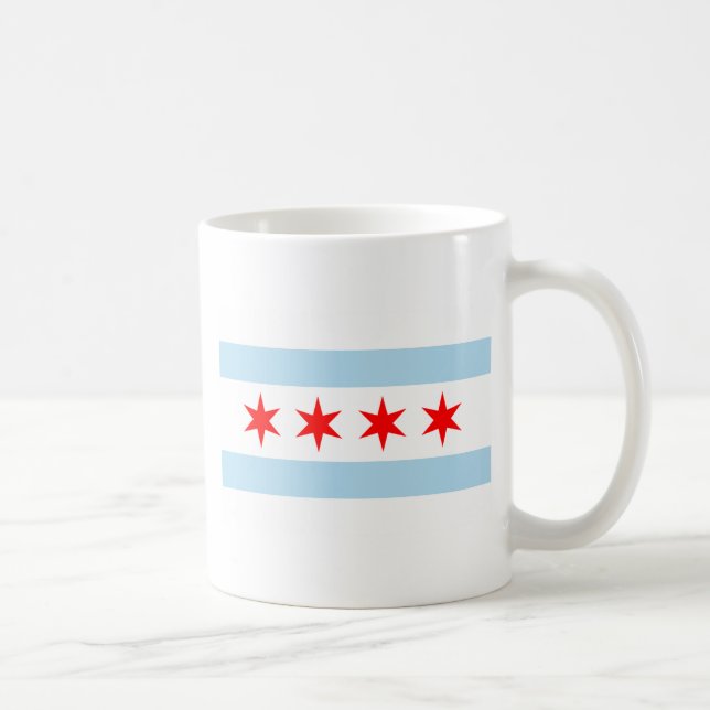 Tasse de drapeau de Chicago (Droite)