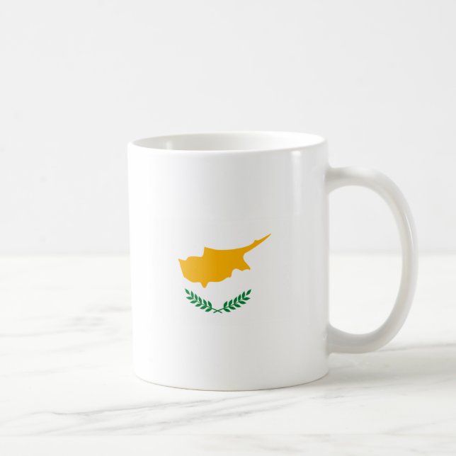 Tasse de drapeau de la Chypre (Droite)