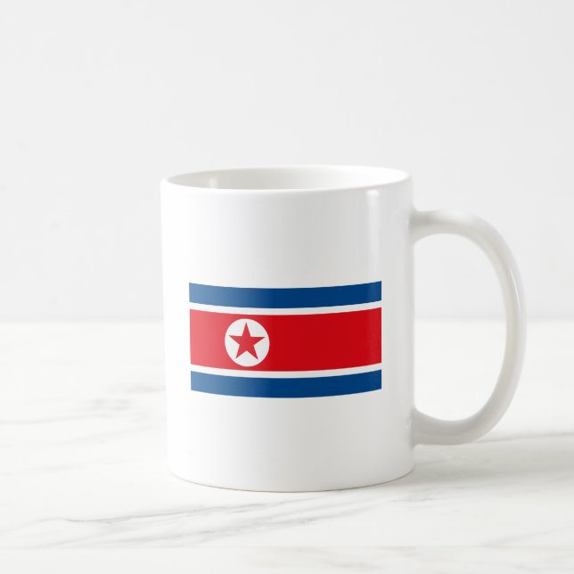 Tasse de drapeau de la Corée du Nord (Droite)