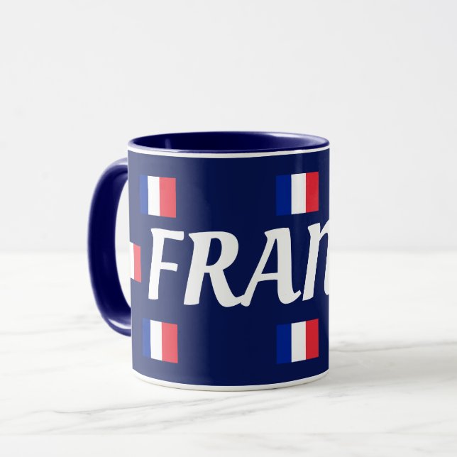 Tasse de drapeau de la France (Devant gauche)