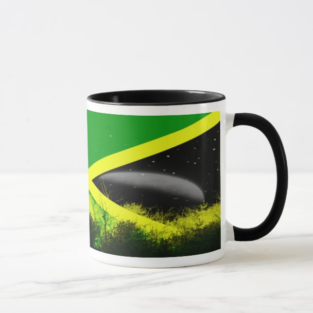 Tasse de drapeau de la Jamaïque (Droite)