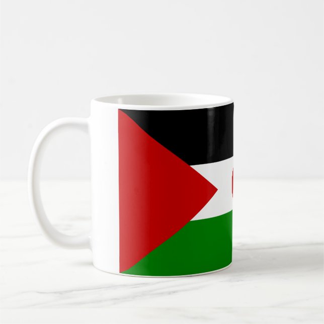 Tasse de drapeau de la Sahara occidental (Gauche)