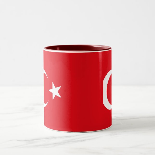 Tasse de drapeau de la Turquie (Centre)