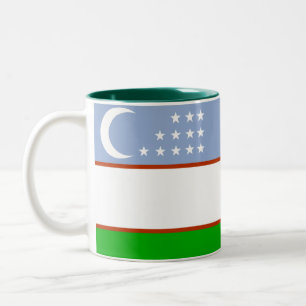 Tasse de drapeau de l'Ouzbékistan