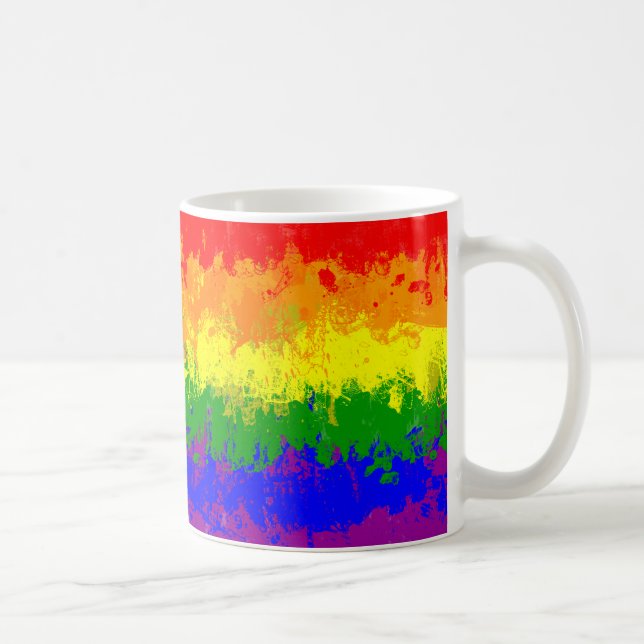 Tasse de drapeau d'éclaboussure de peinture (Droite)