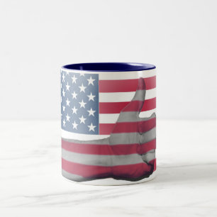 Tasse de drapeau des Etats-Unis