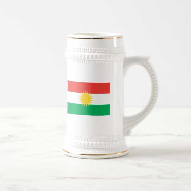 Tasse de drapeau du Kurdistan (Droite)