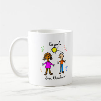 Tasse de "école" d'Escuela personnalisable