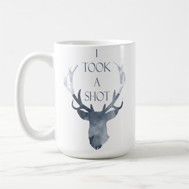 Tasse de faire-part de fiançailles, tasse de cerfs (Gauche)