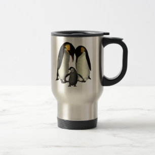 Tasse de famille de pingouin