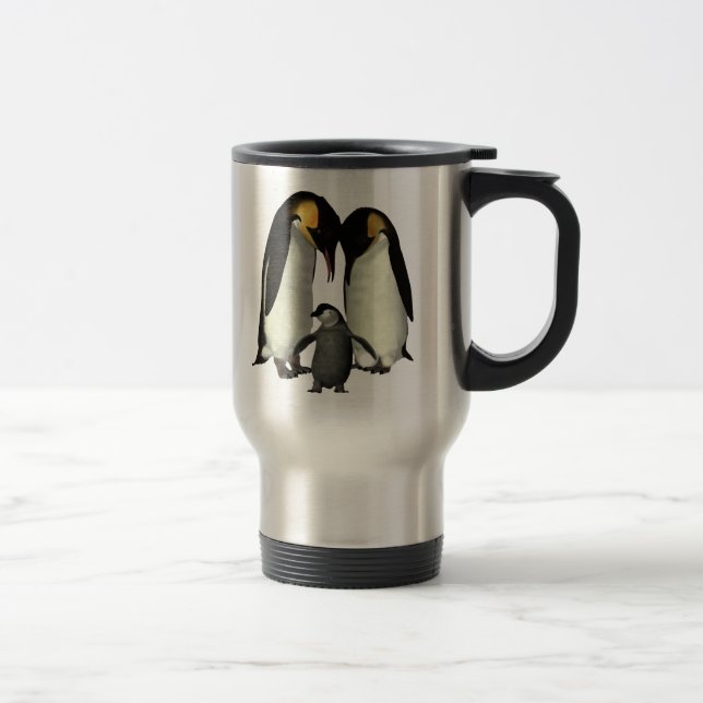 Tasse de famille de pingouin (Droit)