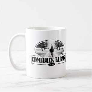 Tasse de ferme de retour