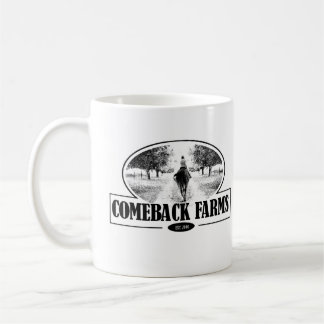 Tasse de ferme de retour