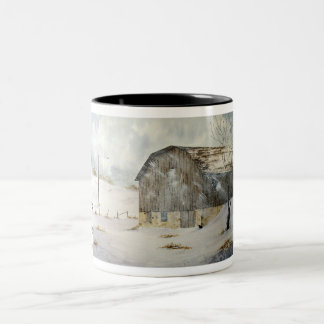 Tasse de ferme d'hiver
