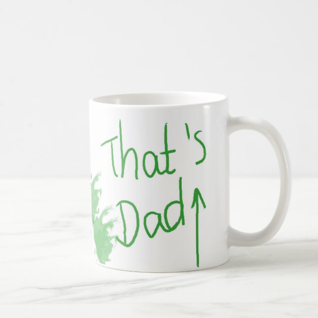 Tasse de fête des pères "qui est le papa " (Droite)
