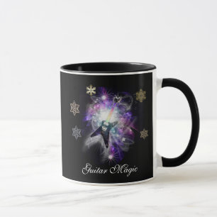 Tasse de fête magique de vacances de guitare
