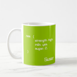 Tasse de feuilles de style en cascade de thé et d