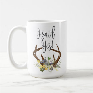Tasse de fiançailles, j'ai dit oui la tasse