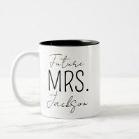 Tasse de fiançailles Tasse Future Mrs, tasses Mr e