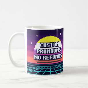 Tasse de fierté non binaire avec pronoms personnal