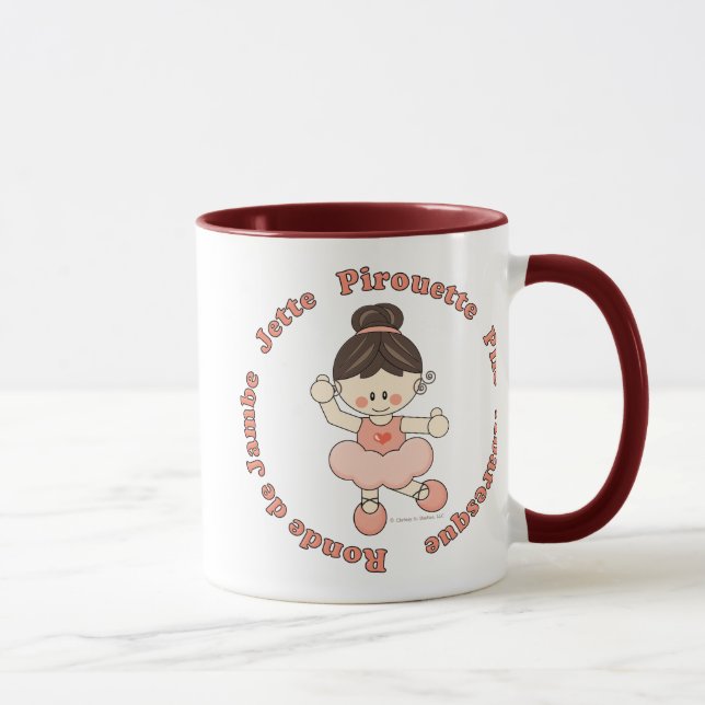Tasse de fille de ballerine (Droite)