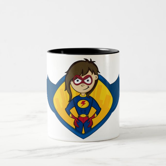 Tasse de fille de super héros (Centre)