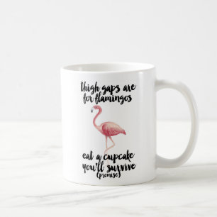 Tasse de Flamant rose d'aquarelle
