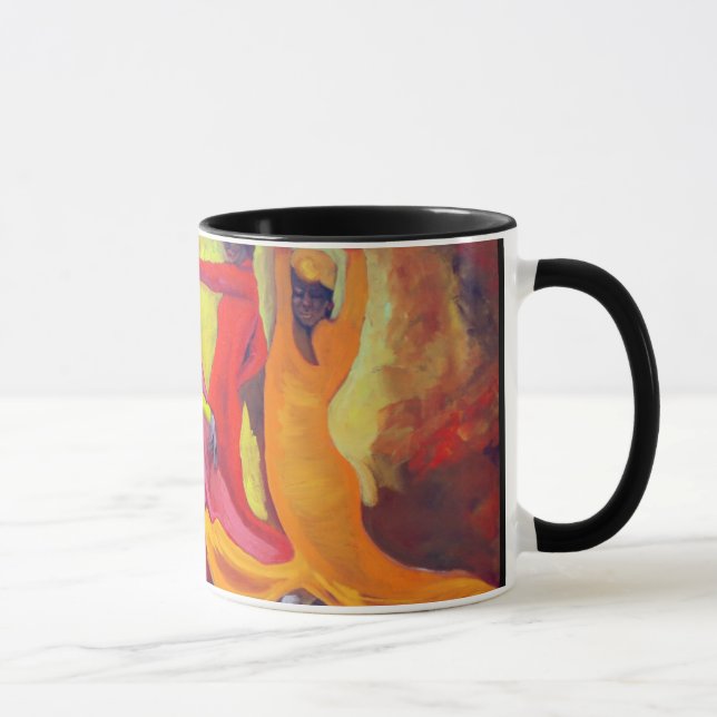 tasse de flamenco - customisée - coutume… - (Droite)