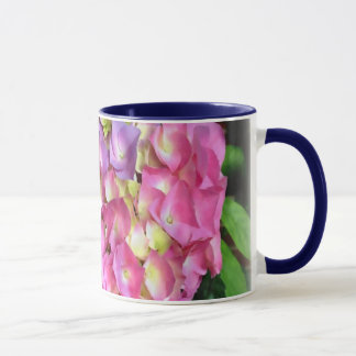 Tasse de fleur de fleur d'hortensia