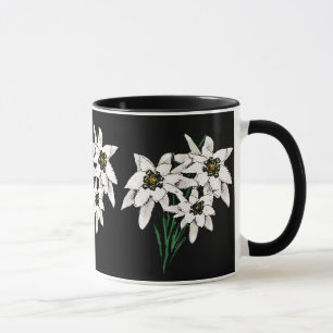 Tasse de fleur d'edelweiss