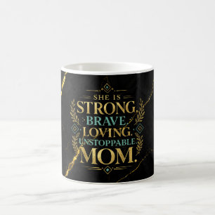 Tasse de fond de veine d'or en marbre noir de luxe