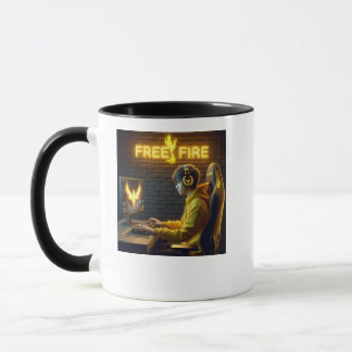 Tasse de Gamer FREE FIRE - Mug Café Logo V Free Fi