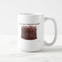 Tasse de gâteau gaspillée par chocolat