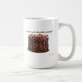 Tasse de gâteau gaspillée par chocolat