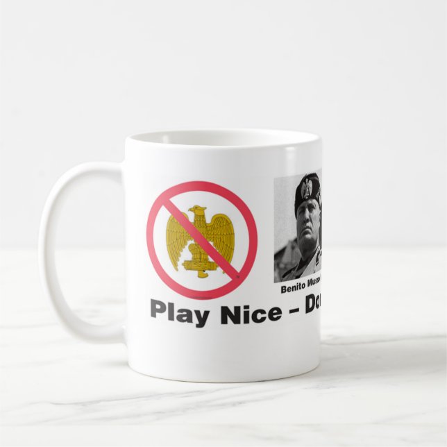 Tasse de Gentil-Mussolini-Trumpolini de jeu (Gauche)