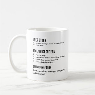 Tasse de gestionnaire de produit Persona User Stor
