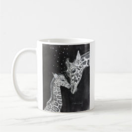 Tasse de girafe de mère et de bébé