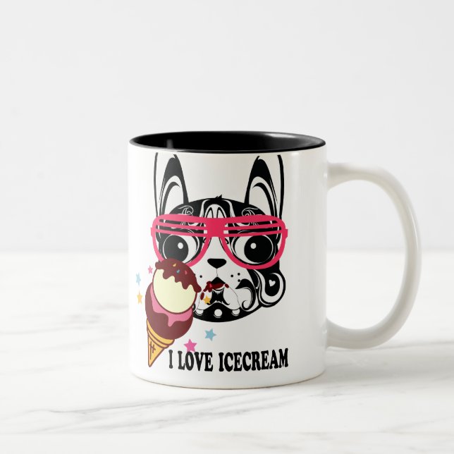 tasse de glace de sunglass de chien de chienchien (Droit)