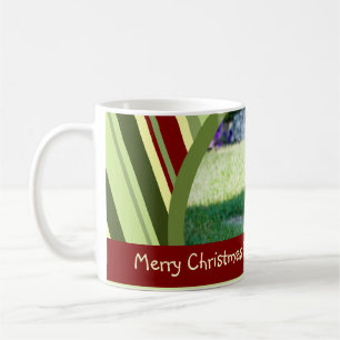 Tasse de grand-maman de Joyeux Noël de rayures