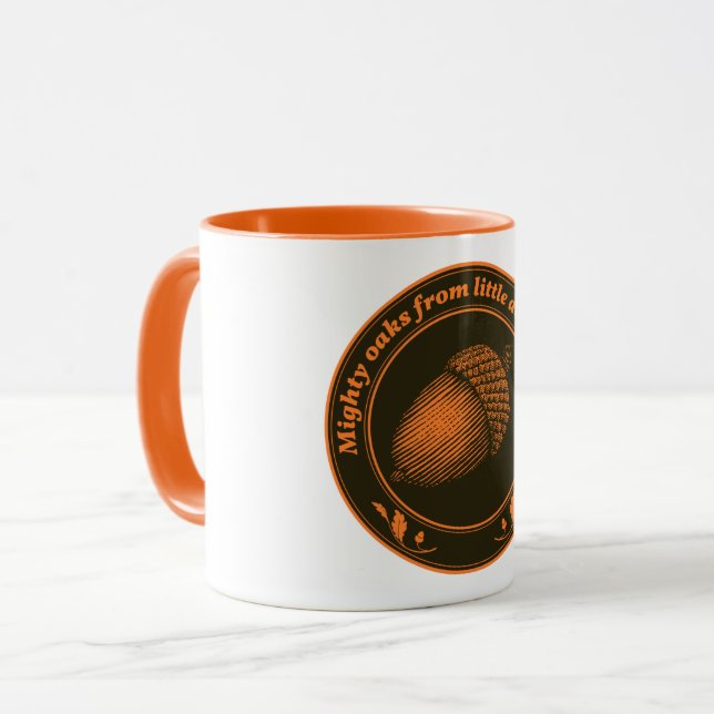 Tasse De grands chênes de petites glaces poussent (Devant gauche)