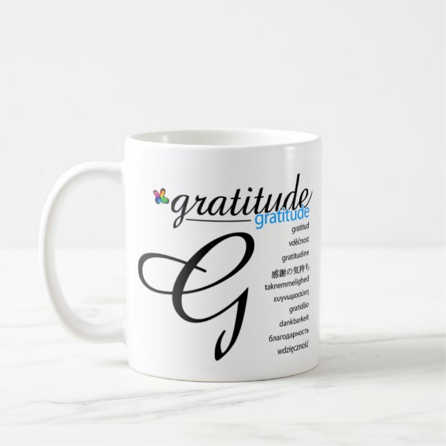 Tasse de gratitude de PositivEnergy (Gauche)