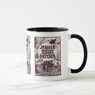 Tasse De guerre de héros conception juive en second lie