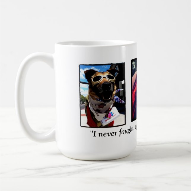 Tasse de guerrier de bicyclette 15 onces (Gauche)