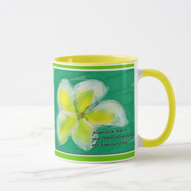 Tasse de Haiku d'arbre de Plumeria (Droite)