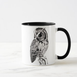 Tasse de hibou de cri strident