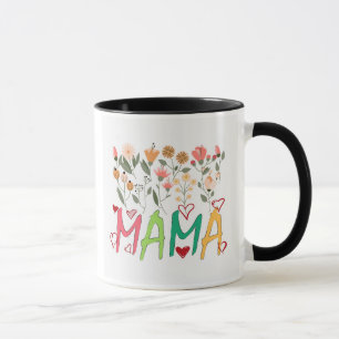 Tasse de jardin floral Mama