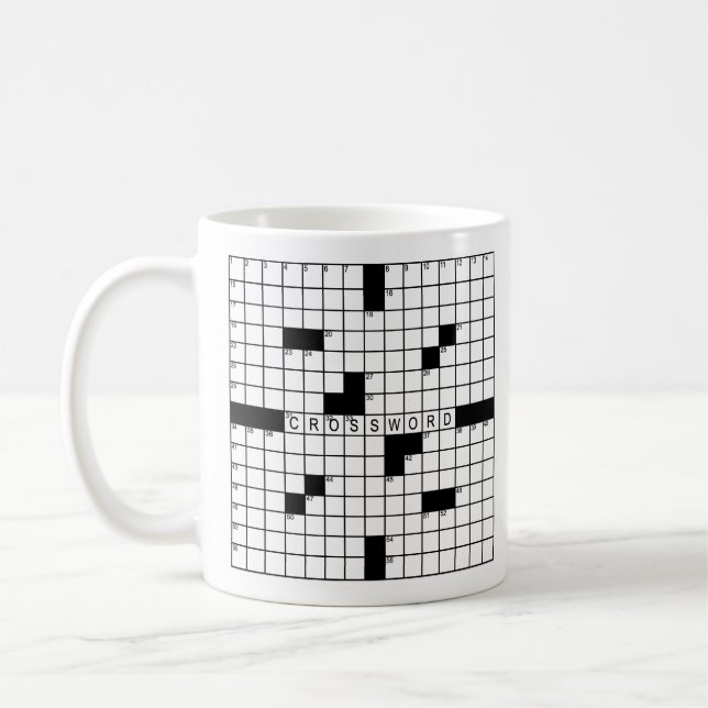 Tasse de jeu de mots croisé (Gauche)