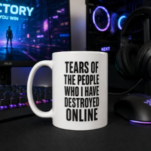 Tasse de jeu drôle Larmes des personnes que j'ai d