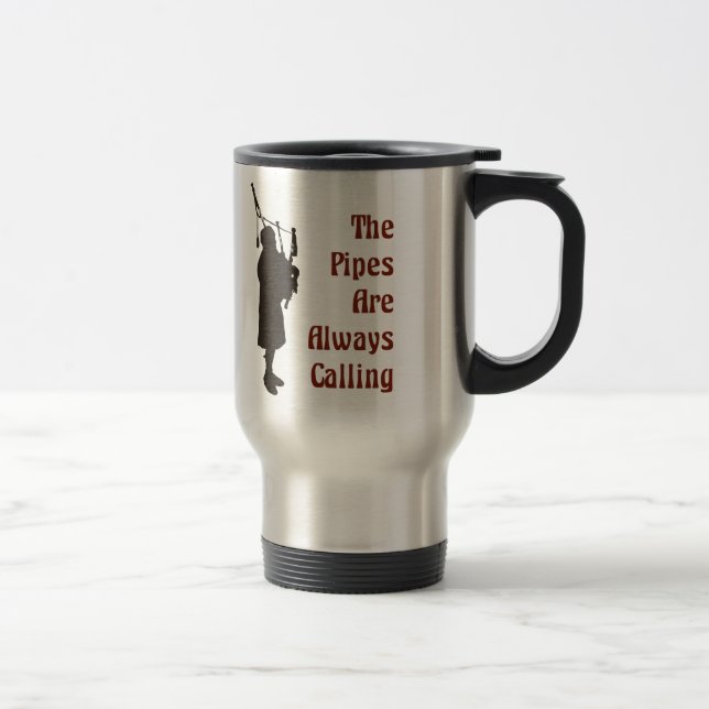 Tasse de joueur de cornemuse - les tuyaux (Droit)