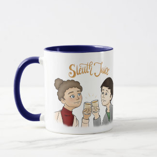 Tasse de jus de détective